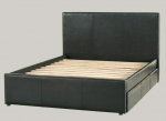 Nova pu leather bed with drawers